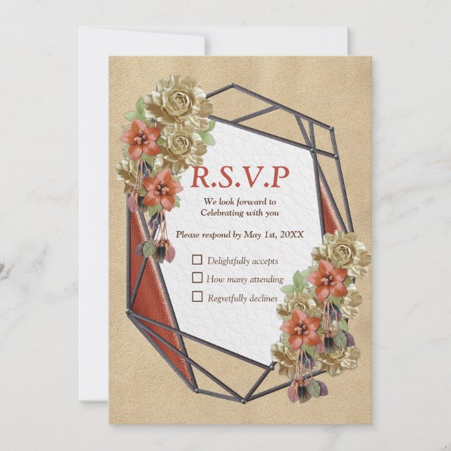 Die 3D Leder Academia Deco & Cards Einladung (Vorderseite)