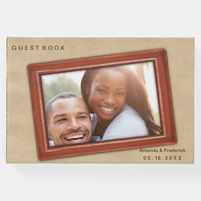 Die 3D Leder Academia Deco & Cards Gästebuch (Vorderseite)