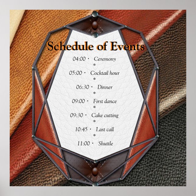 Die 3D Leder Academia Deco & Cards Poster (Vorne)