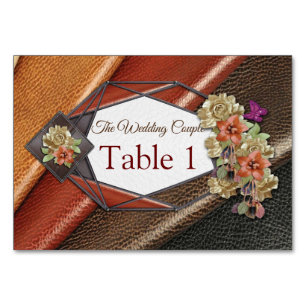 Die 3D Leder Academia Deco & Cards Tischnummer