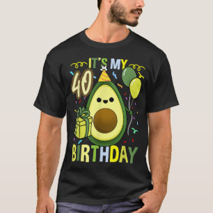 Die 40. Geburtstagsparty des Avocado Geburtstags T-Shirt