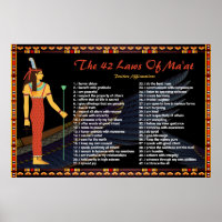 Die 42 Gesetze des Maat - Positive Affirmations Po