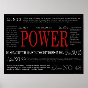 Die 48 Gesetze des Powers Poster