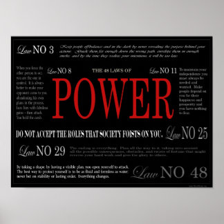 Die 48 Gesetze des Powers Poster