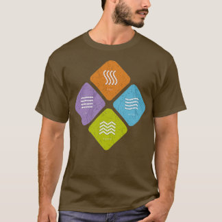 Die 4 Elemente der Liebe der Spiritualität T-Shirt