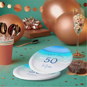 Die 50. Birthday Beach Suite ist fabelhaft Pappteller