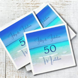 Die 50. Birthday Beach Suite ist fabelhaft Serviette