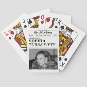 Die 50-Zeiten-Zeitung 50. Geburtstagsfeier Spielkarten