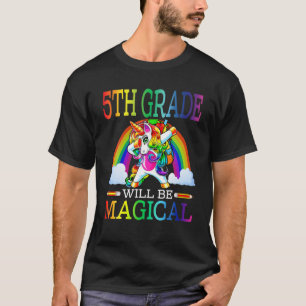 Die 5. Klasse wird magisch Unicorn ersten Tag der T-Shirt