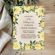 Die 70. Geburtstagsparty der Gelben Blütenfrau