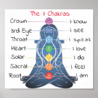 Die 7 Chakras 8x7"