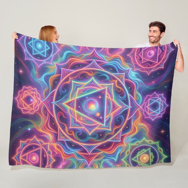 Die 7 Chakren´10 Fleecedecke (Beispiel)