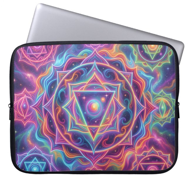 Die 7 Chakren´10 Laptopschutzhülle (Vorderseite)