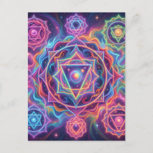 Die 7 Chakren´10 Postkarte