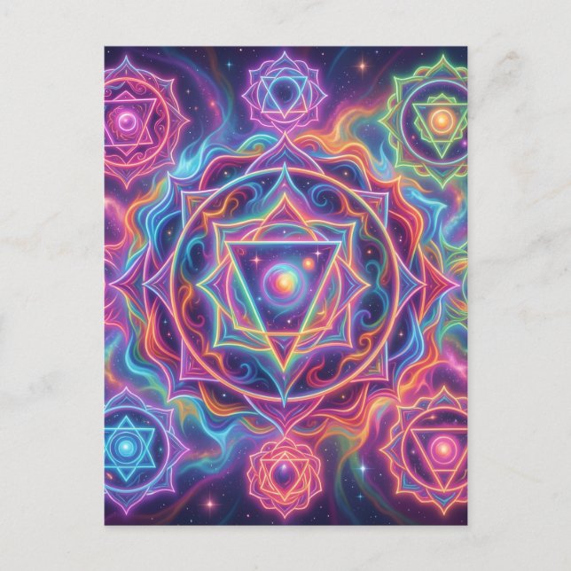 Die 7 Chakren´10 Postkarte (Vorderseite)