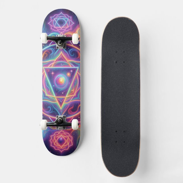 Die 7 Chakren´10 Skateboard (Vorderseite)