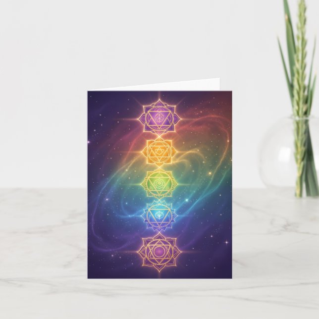 Die 7 Chakren´11 Feiertagskarte (Vorderseite)