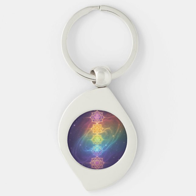 Die 7 Chakren´11 Schlüsselanhänger (Vorderseite)