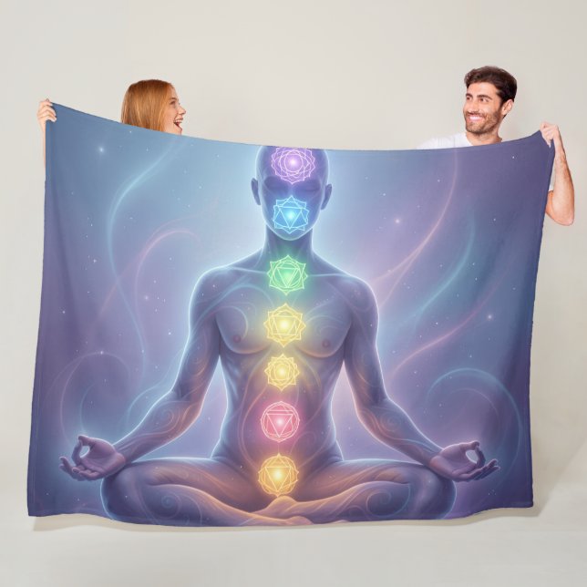Die 7 Chakren´2 Fleecedecke (Beispiel)