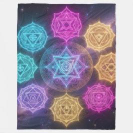 Die 7 Chakren´6 Fleecedecke