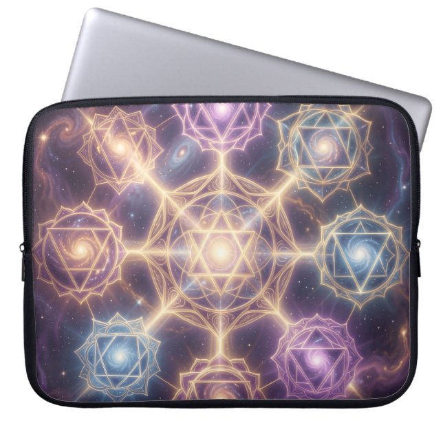 Die 7 Chakren´7 Laptopschutzhülle (Vorderseite)
