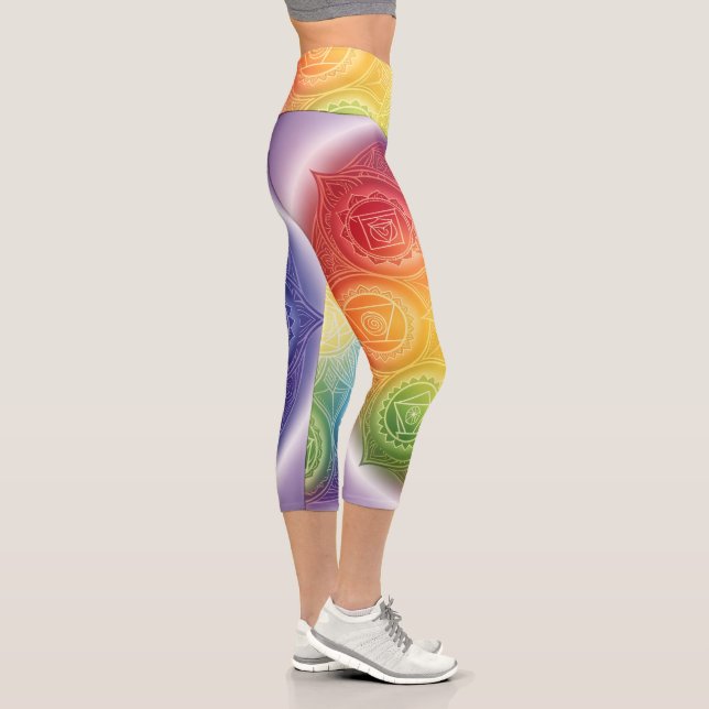 Die 7 Chakren´9 Capri Leggings (Rechts)