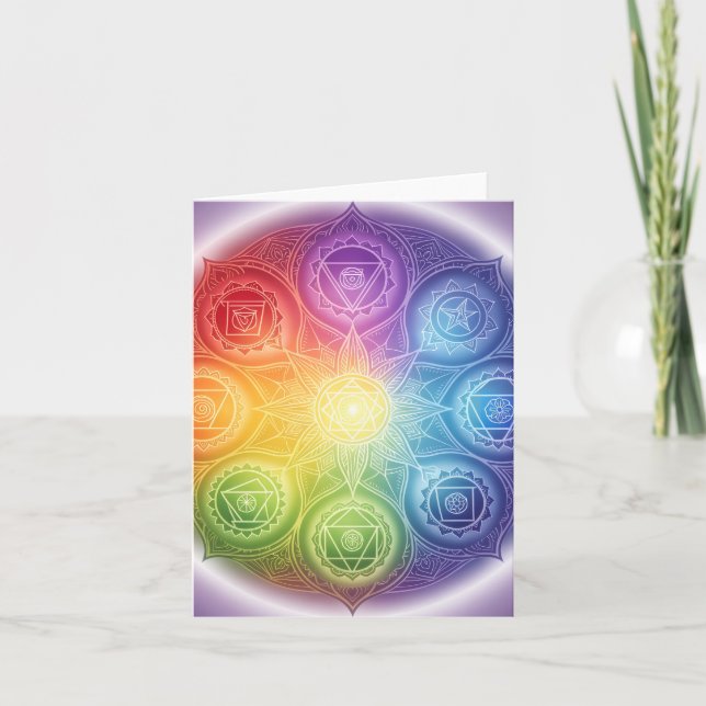 Die 7 Chakren´9 Feiertagskarte (Vorderseite)