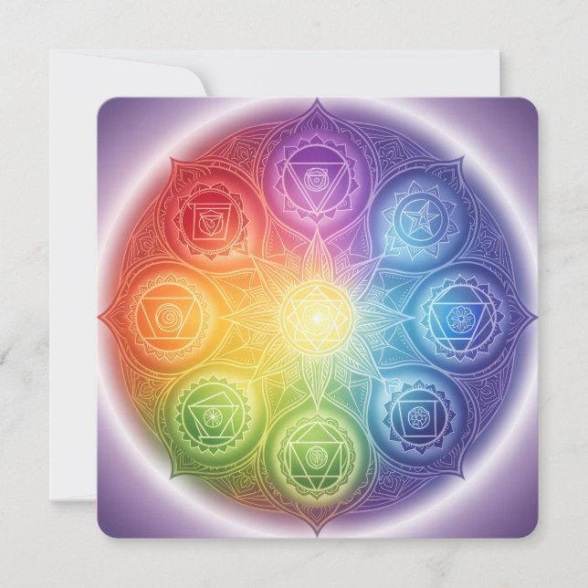 Die 7 Chakren´9 Feiertagskarte (Vorderseite)