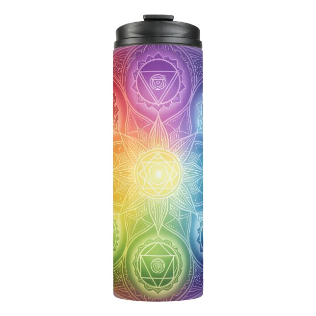 Die 7 Chakren´9 Thermosbecher (Vorderseite)