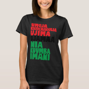 Die 7 Prinzipien von Nguzo Saba Kwanzaa African Am T-Shirt