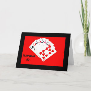 Die 80 zu drehen ist eine große Geburtstagskarte. Karte