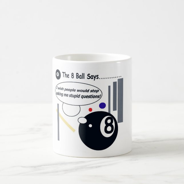 Die 8 Ball-Streik-zurück Tasse! Kaffeetasse (Mittel)