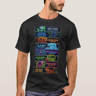 Die 8 Bärenarten. T-Shirt