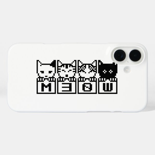 DIE 8-BIT-KATZEN M30 W Case-Mate iPhone HÜLLE (Rückseite (Horizontal))