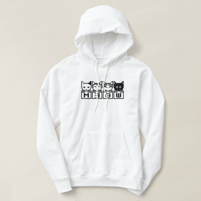 DIE 8-BIT-KATZEN M30 W HOODIE (Design vorne)
