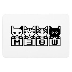 DIE 8-BIT-KATZEN M30 W MAGNET
