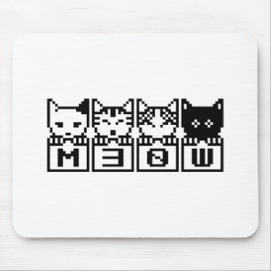 DIE 8-BIT-KATZEN M30 W MOUSEPAD