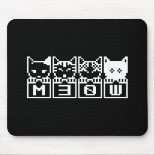 DIE 8-BIT-KATZEN M30 W MOUSEPAD