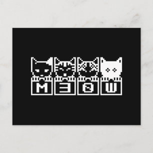 DIE 8-BIT-KATZEN M30 W POSTKARTE