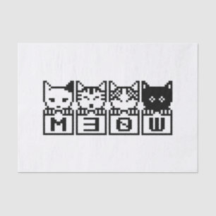 DIE 8-BIT-KATZEN M30 W SEIDENPAPIER