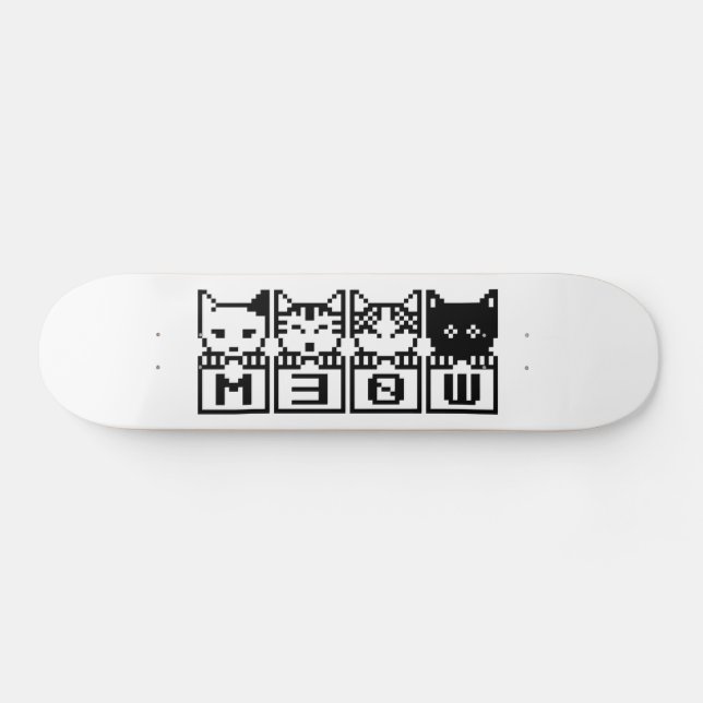 DIE 8-BIT-KATZEN M30 W SKATEBOARD (Horizontal)