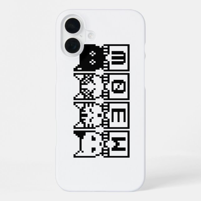DIE 8-BIT-KATZEN M30W iPhone HÜLLE (Rückseite)