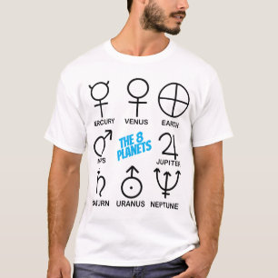 Die 8 Planetensymbole T-Shirt