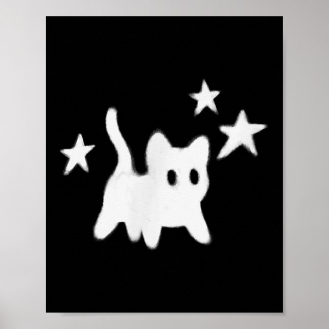 Die 90er Jahre Beängstigende Tomcat-Katze wird unt Poster (Vorne)