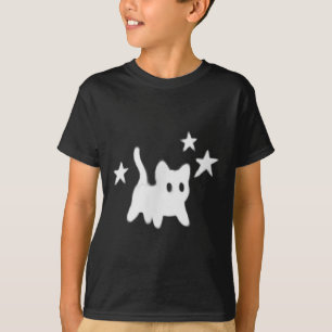 Die 90er Jahre Beängstigende Tomcat-Katze wird unt T-Shirt