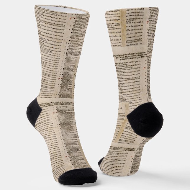 Die 95 Thesen (Martin Luther) Socken (Gewinkelt)