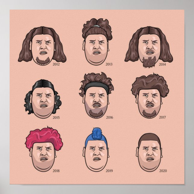 Die 9 Gesichter von Rainer Drachenlord Winkler Poster (Vorne)