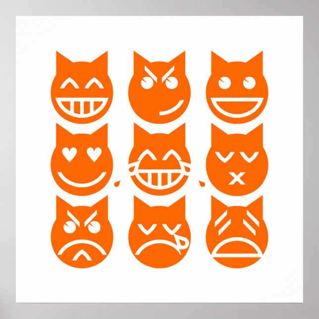 Die 9 Leben der Emoji-Katze Poster (Vorne)