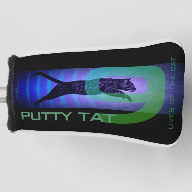 Die 9 Lebenden der Katzenpappdeckel Golf Headcover (Vorderseite)