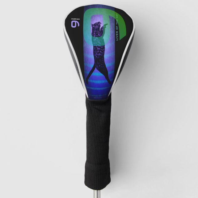 Die 9 Lebenden des Cat Golf Head Cover Headcover (Vorderseite)